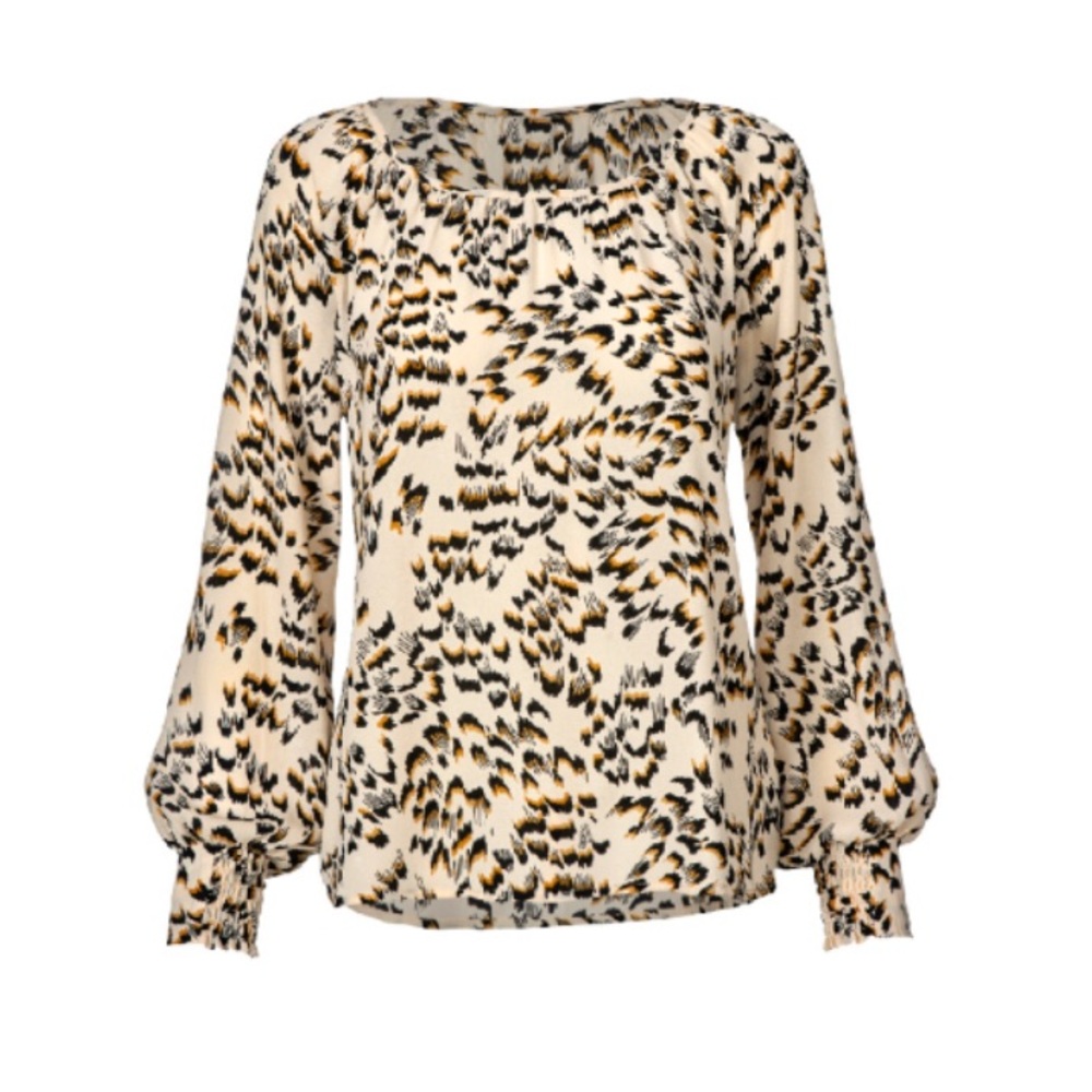 Cabi Printed Round Trip Blouse-size S